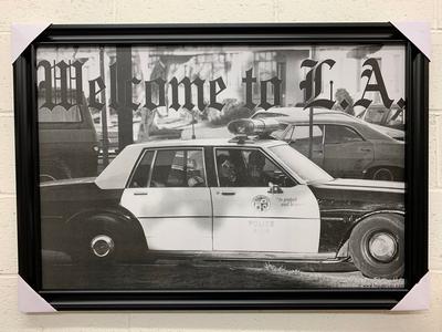 24"x36" WELCOME TO L.A. (COP GIVING THE FINGER) Free Shipping Manchester