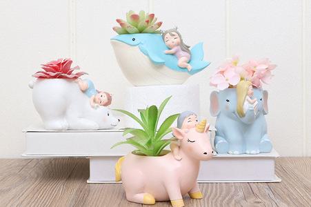 Animal Pots - Cute Planters - Succulent pots - Made of Resin Comfortable Online