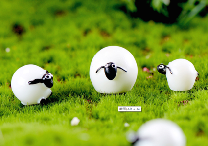 3 Miniature sheep family Fairy Garden - DIY material - Terrarium material Discount 2025 New