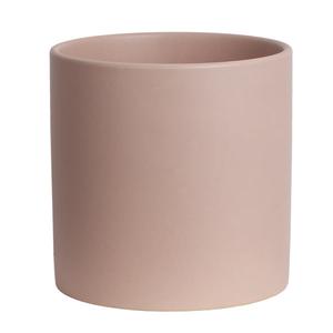 Ceramic Cylinder Pot-H20 | Matte Pink Clearance Pre Order