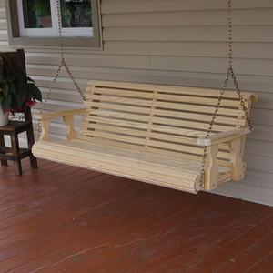 Amish Heavy Duty 800 Lb Roll Back 5ft. Treated Porch Swing Free Shipping Supply