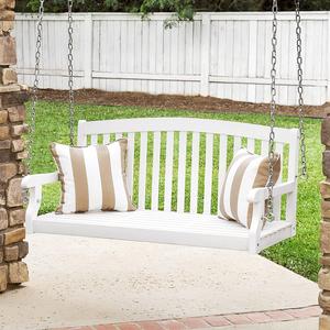 3-Seater Wooden Porch Swing Bench Sale Footlocker Pictures
