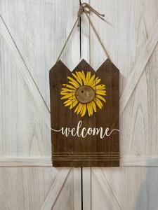 Sunflower Welcome Sign Outlet Purchase