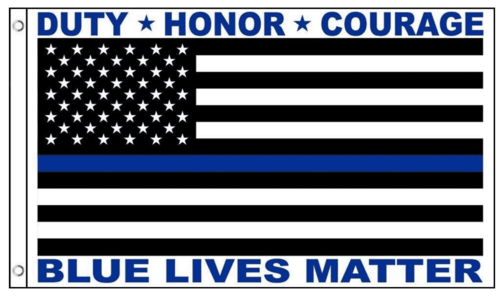 Blue Lives Matter USA American Flag Thin Blue Line for Police Law Enforcement 3x5 Feet Banner Flag Free Shipping Cheap Pice