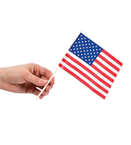 4" x 6" Plastic Small USA American Flag for Patriots (Pack of 12) Buy Cheap 2025 New