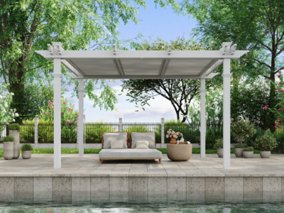 12x12 Camelot Louvered Pergola Buy Cheap Authentic