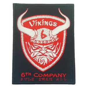 6TH COMPANY VIKINGS PATCH - BLACK RED Store With Big Discount