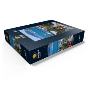 Cable Car with Fisherman's Wharf and Alcatraz Island, San Francisco, California Free Shipping Fake