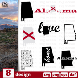 Alabama SVG Cut File Discount For Sale