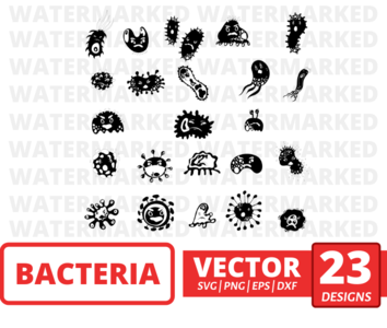 Bacteria silhouette SVG Bundle Outlet New