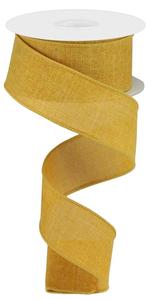 1.5" Dark Mustard Royal Faux Burlap Ribbon - 50Yds Sale Footlocker