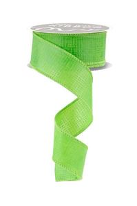 1.5" Cross Hatch Ribbon - Lime Green - 10yds Clearance 100% Guaranteed