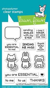 Lawn Fawn - Say What Masked Critters Wide Range Of Cheap Online