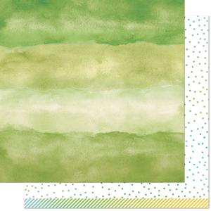 Lawn Fawn - Watercolor Wishes Rainbow - Emerald 12x12" With Paypal Sale Online