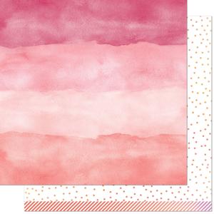Lawn Fawn - Watercolor Wishes Rainbow - Rose Quartz 12x12" Free Shipping Discounts