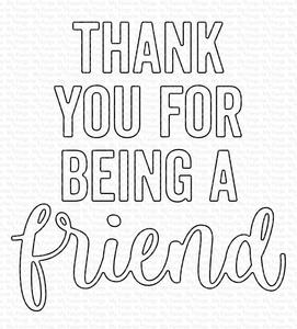 My Favorite Things - Thanks You For Being A Friend Die-Namics In China Cheap Online