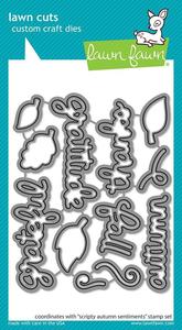 Lawn Fawn - Scripty Autumn Sentiments Lawn Cuts Discount The Cheapest