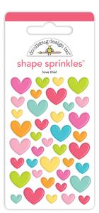 Doodlebug Design - Love This! Shape Sprinkles (39pcs) Free Shipping Original