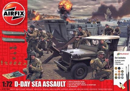 Airfix 50156A 1/72 Gift Set: D-Day Sea Assault Free Shipping Geniue Stockist