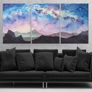 Watercolor Mountain Wall Art Canvas Discount Footlocker Pictures