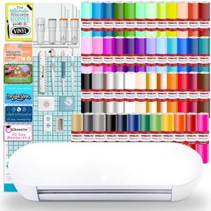 Silhouette Portrait 4 w/ 64 Oracal Vinyl Sheets, Advanced Blades, Tools, Guides With Paypal Online
