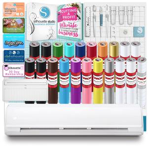 Silhouette Cameo 5 PLUS Business Bundle w/ Vinyl, Guides, Software, Tools For Sale Free Shipping