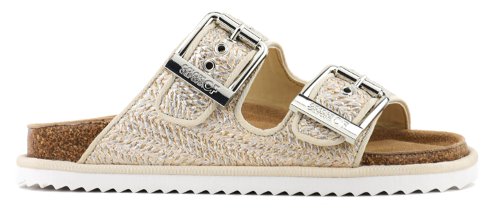 COLORS OF CALIFORNIA LAMINATED RAFFIA SILVER Free Shipping Buy