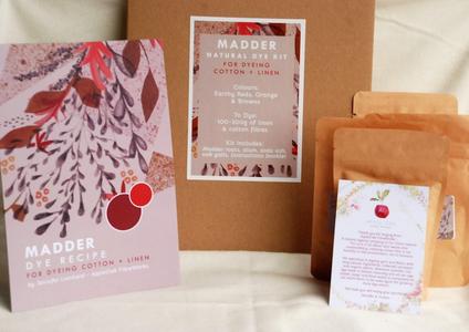 MADDER FOR COTTON & LINEN ~ NATURAL DYE KIT Free Shipping Discounts