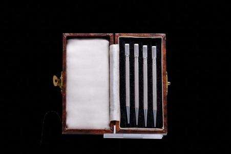 Edwardian Set of Cased Sterling Silver Pencils. Cheap 100% Original