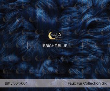Bitty Nursery Dream Faux Fur Bright Blue (GK) Tumblr