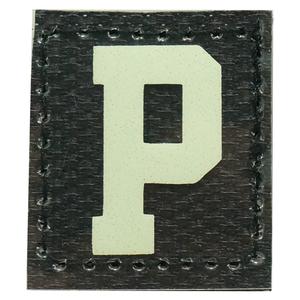 HGS LETTER P PATCH - GLOW IN THE DARK Sale New