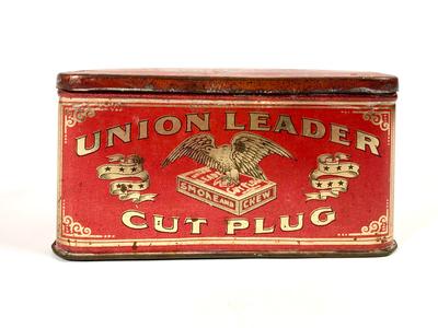 Antique UNION LEADER Cut Plug Tin || EMPTY Cheapest Pice Cheap Online