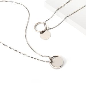 Stainless Steel Necklace (2pcs) Best Place To Buy