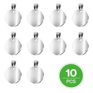 Round Stainless Steel Tag for Laser Engraving (10pcs) Cheap Countdown Package