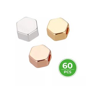 Hexagonal Bead (60pcs) Free Shipping 100% Guaranteed