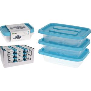 3 piece Storage Boxes 1020ml Clearance Store Cheap Online