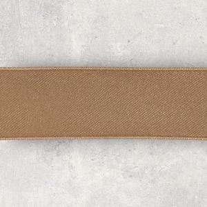 Bomulds-satinbnd, lysebrun 25mm, 1m Cheap Order