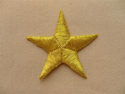 Strygemrke, stjerne 40mm, guld Cheap Sale With Mastercard