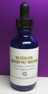 Bi-Color Green with Brown Andara Crystal Liquid Top Quality Sale Online