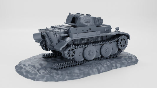 Destroyed - Panzer II Ausf.L Luchs - 28mm Scale - wargame3d Clearance Footaction