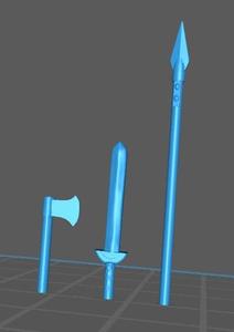 Dark Age generic Weapons - Great for Table Top War Games And Dioramas - Resin 28mm Miniatures - Classic For Sale
