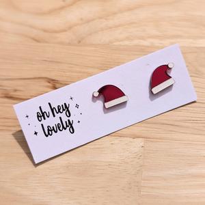 'Santa Hat' Mini Stud Earrings Cheap Sale How Much