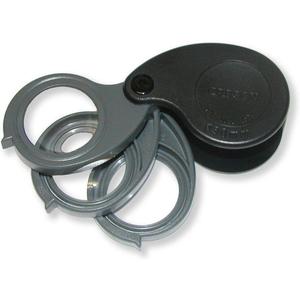 Carson TriView 3x/6x/9x Folding Loupe with Built-In Case Magnifier Clearance 100% Original