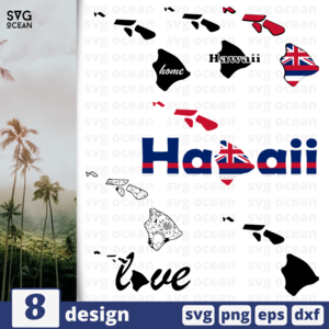 Hawaii SVG Cut File Clearance Choice