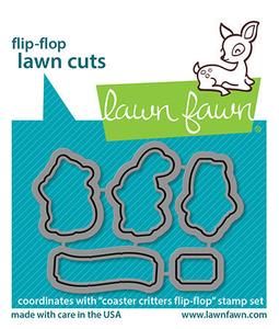 Lawn Fawn - Coaster Critters Flip-Flop - Lawn Cuts Cheap Exclusive
