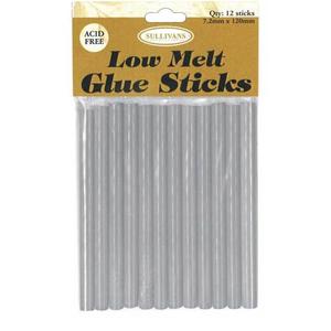 SULLIVANS Low Melt Glue Sticks 12PK High Quality For Sale