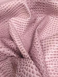 Winter Lilac Florida Gator 3D Embossed Vinyl Fabric / Sold By The Yard Free Shipping Nicekicks