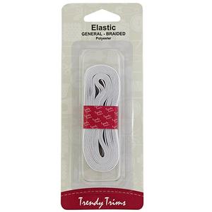 TRENDY TRIMS Elastic White 100% Authentic Cheap Online