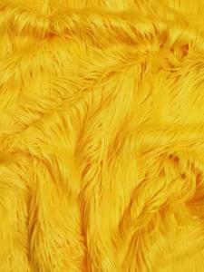Yellow Solid Gorilla Animal Long Pile Faux Fur Fabric / Sold By The Yard Sale 100% Guaranteed