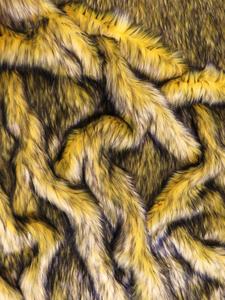 Yellow Arctic Alaskan Husky Long Pile Faux Fur Fabric / Sold By The Yard Sale Outlet Locations